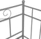 vidaXL - Slaapbankframe - uittrekbaar - metaal - grijs - 90x200 - cm