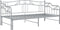 vidaXL - Slaapbankframe - uittrekbaar - metaal - grijs - 90x200 - cm