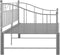 vidaXL - Slaapbankframe - uittrekbaar - metaal - grijs - 90x200 - cm