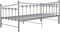 vidaXL - Slaapbankframe - uittrekbaar - metaal - grijs - 90x200 - cm