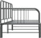 vidaXL - Slaapbankframe - uittrekbaar - metaal - grijs - 90x200 - cm