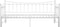 vidaXL - Slaapbankframe - uittrekbaar - metaal - wit - 90x200 - cm