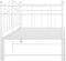 vidaXL - Slaapbankframe - uittrekbaar - metaal - wit - 90x200 - cm