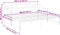 vidaXL - Slaapbankframe - uittrekbaar - metaal - wit - 90x200 - cm