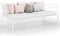 vidaXL - Slaapbankframe - uittrekbaar - metaal - wit - 90x200 - cm