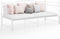 vidaXL - Slaapbankframe - uittrekbaar - metaal - wit - 90x200 - cm