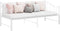 vidaXL - Slaapbankframe - uittrekbaar - metaal - wit - 90x200 - cm