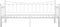 vidaXL - Slaapbankframe - uittrekbaar - metaal - wit - 90x200 - cm