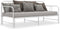 vidaXL - Slaapbankframe - uittrekbaar - metaal - wit - 90x200 - cm