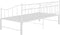vidaXL - Slaapbankframe - uittrekbaar - metaal - wit - 90x200 - cm