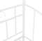 vidaXL - Slaapbankframe - uittrekbaar - metaal - wit - 90x200 - cm