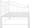 vidaXL - Slaapbankframe - uittrekbaar - metaal - wit - 90x200 - cm