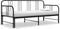 vidaXL - Slaapbankframe - uittrekbaar - metaal - zwart - 90x200 - cm