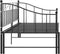 vidaXL - Slaapbankframe - uittrekbaar - metaal - zwart - 90x200 - cm