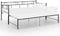 vidaXL - Slaapbankframe - uittrekbaar - metaal - zwart - 90x200 - cm