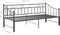 vidaXL - Slaapbankframe - uittrekbaar - metaal - zwart - 90x200 - cm