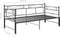 vidaXL - Slaapbankframe - uittrekbaar - metaal - zwart - 90x200 - cm