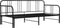vidaXL - Slaapbankframe - uittrekbaar - metaal - zwart - 90x200 - cm