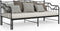 vidaXL - Slaapbankframe - uittrekbaar - metaal - zwart - 90x200 - cm