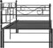 vidaXL - Slaapbankframe - uittrekbaar - metaal - zwart - 90x200 - cm
