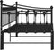 vidaXL - Slaapbankframe - uittrekbaar - metaal - zwart - 90x200 - cm