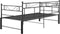vidaXL - Slaapbankframe - uittrekbaar - metaal - zwart - 90x200 - cm