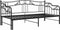 vidaXL - Slaapbankframe - uittrekbaar - metaal - zwart - 90x200 - cm