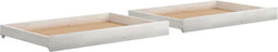 vidaXL - Slaapbanklades - 2 - st - massief - grenenhout - wit