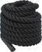 vidaXL Slagtouw 15 m 11 kg polyester zwart