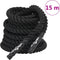 vidaXL Slagtouw 15 m 11 kg polyester zwart