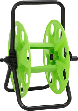 vidaXL - Slanghaspel - voor - 45 - m - 1/2" - slang - vrijstaand - staal - groen