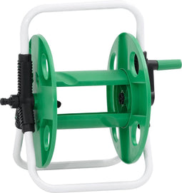 vidaXL - Slanghaspel - voor - 45 - m - 1/2" - slang - vrijstaand - staal - groen