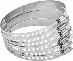 vidaXL - Slangklemmen - 6 - st - 91-140 - mm - roestvrij - staal - 304