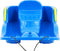 vidaXL - Slee - met - remmen - 87x40x18 - cm - polypropeen - blauw