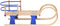 vidaXL - Slee - met - rugleuning - inklapbaar - 110 - cm - multiplex