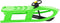 vidaXL - Slee - met - stuur - 102,5x40x23 - cm - polypropeen - groen