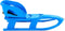 vidaXL - Slee - met - zitje - 102,5x40x23 - cm - polypropeen - blauw