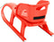 vidaXL - Slee - met - zitje - 102,5x40x23 - cm - polypropeen - rood