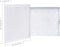 vidaXL - Sleutelkast - met - magneetbord - 30x20x4 - cm - zwart