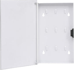 vidaXL - Sleutelkast - met - magneetbord - 30x20x5,5 - cm - wit