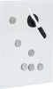 vidaXL - Sleutelkast - met - magneetbord - 30x20x5,5 - cm - wit