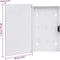 vidaXL - Sleutelkast - met - magneetbord - 30x20x5,5 - cm - wit