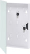 vidaXL - Sleutelkast - met - magneetbord - 30x20x5,5 - cm - wit