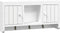 vidaXL - Sleutelkastje - 40x8,5x20 - cm - bewerkt - hout - en - staal - wit