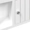 vidaXL - Sleutelkastje - 40x8,5x20 - cm - bewerkt - hout - en - staal - wit
