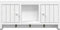 vidaXL - Sleutelkastje - 40x8,5x20 - cm - bewerkt - hout - en - staal - wit