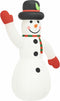 vidaXL - Sneeuwpop - met - LED's - opblaasbaar - 455 - cm