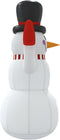 vidaXL - Sneeuwpop - opblaasbaar - met - LED's - 120 - cm