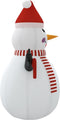 vidaXL - Sneeuwpop - opblaasbaar - met - LED's - 300 - cm