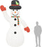 vidaXL - Sneeuwpop - opblaasbaar - met - LED's - 370 - cm